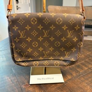 Louis Vuitton Brown and Gold Monogram Shoulder Bag